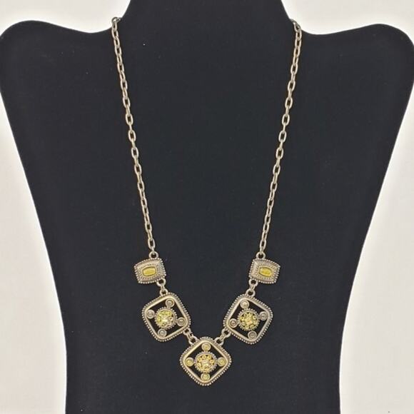 Unbranded Jewelry - Aged Bronze Colored 5 Graduated Pendant Necklace